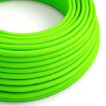 Reel of Neon Green Fabric Cable for customizing your Lumaify Pendant Light.